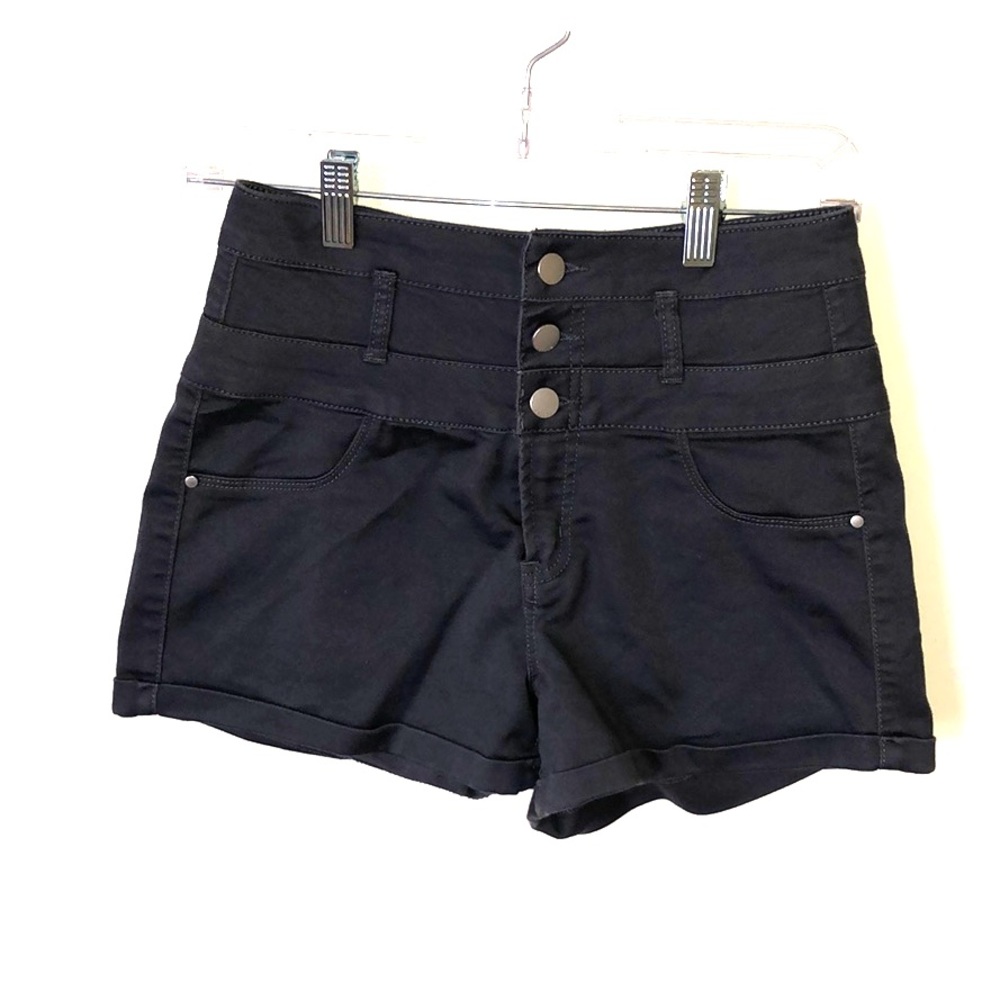 Dark gray high waisted shorts